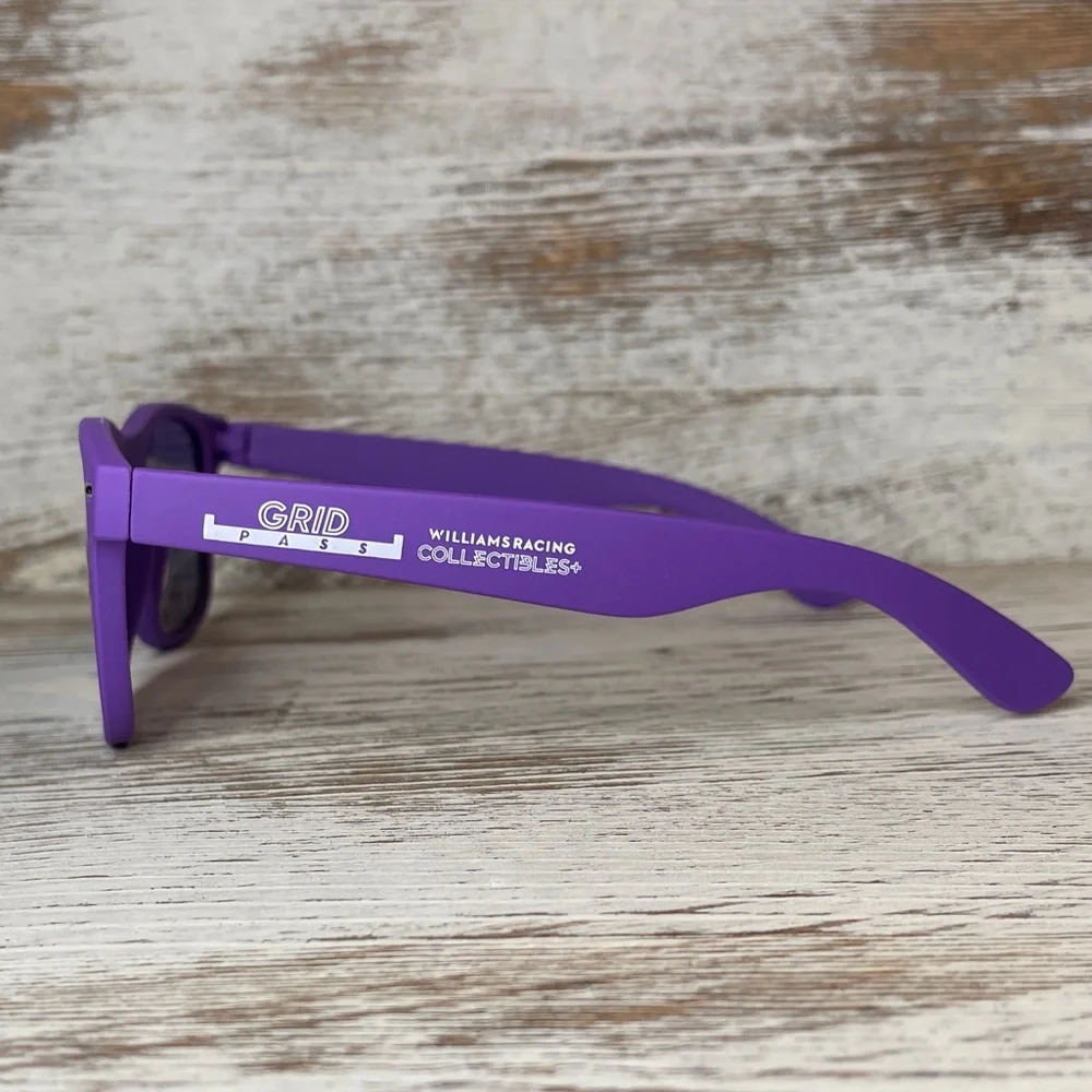 WILLIAMS Formula 1 F1 Racing Team Sunglasses Grid Pass Albon Carlos Sainz Purple